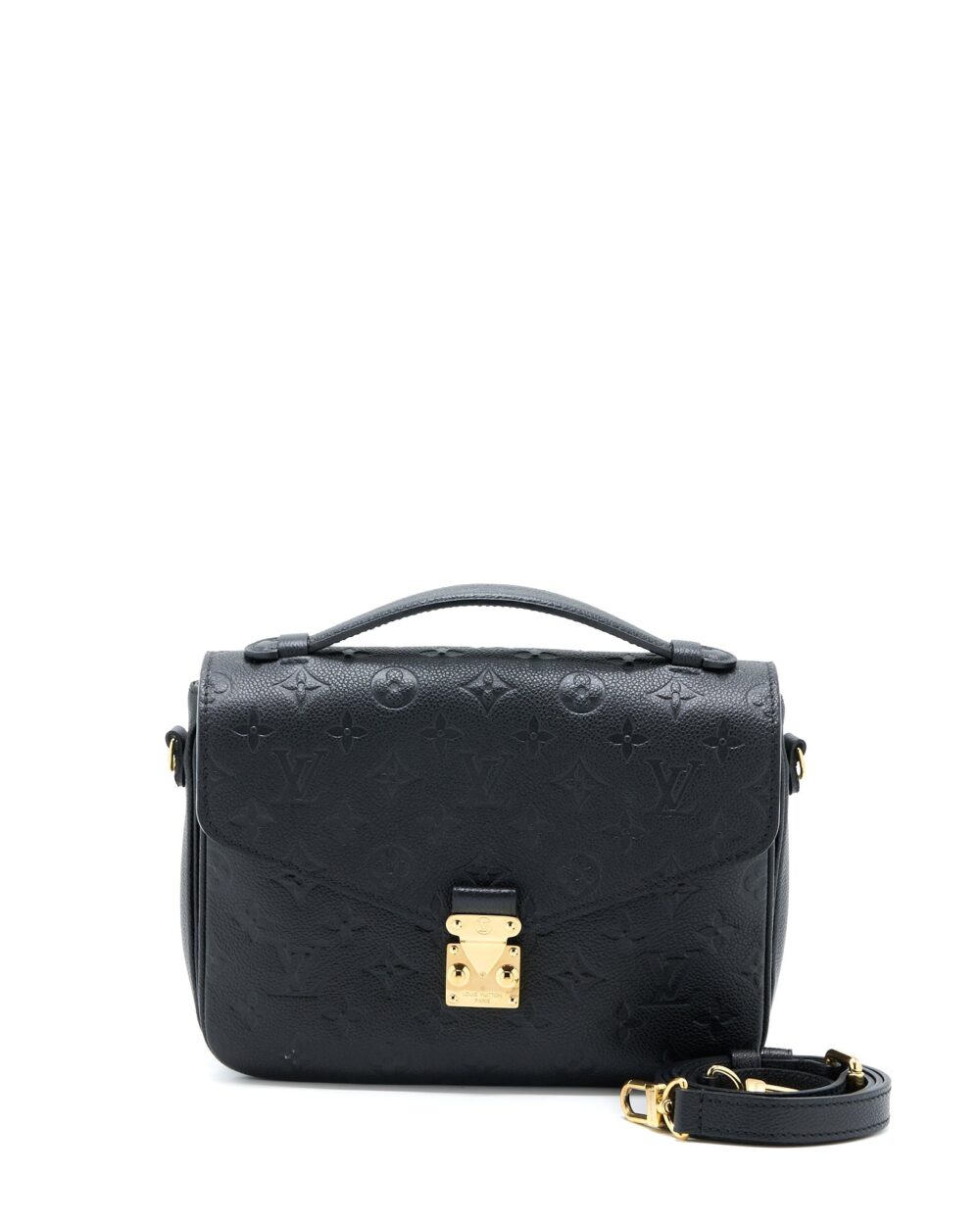 AAA Replica Louis Vuitton LV POCHETTE METIS MONOGRAM EMPRIENTE BLACK GHW