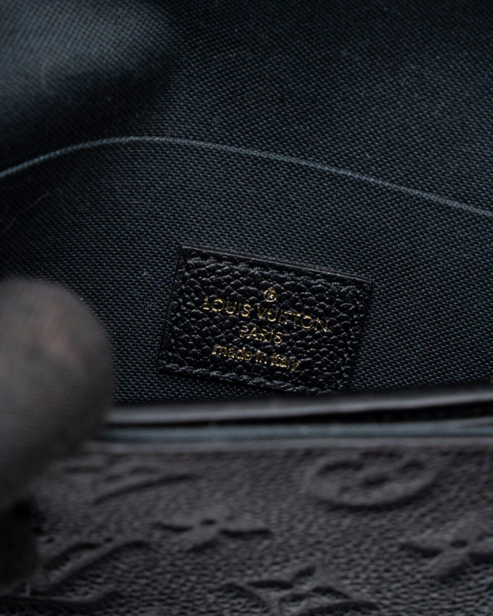 AAA Replica Louis Vuitton LV FELICIE POCHETTE MONOGRAM EMPREINTE BLACK GHW
