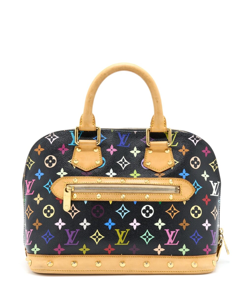 AAA Replica Louis Vuitton LV ALMA BAG MONOGRAM CANVAS MULTICOLOUR/ BLACK GHW