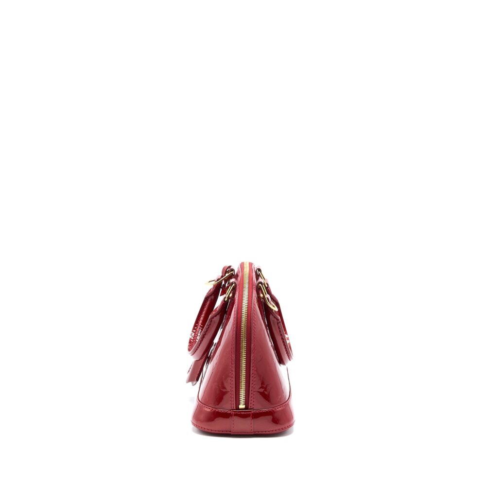 AAA Replica Louis Vuitton LV ALMA BB VERNIS RED GHW