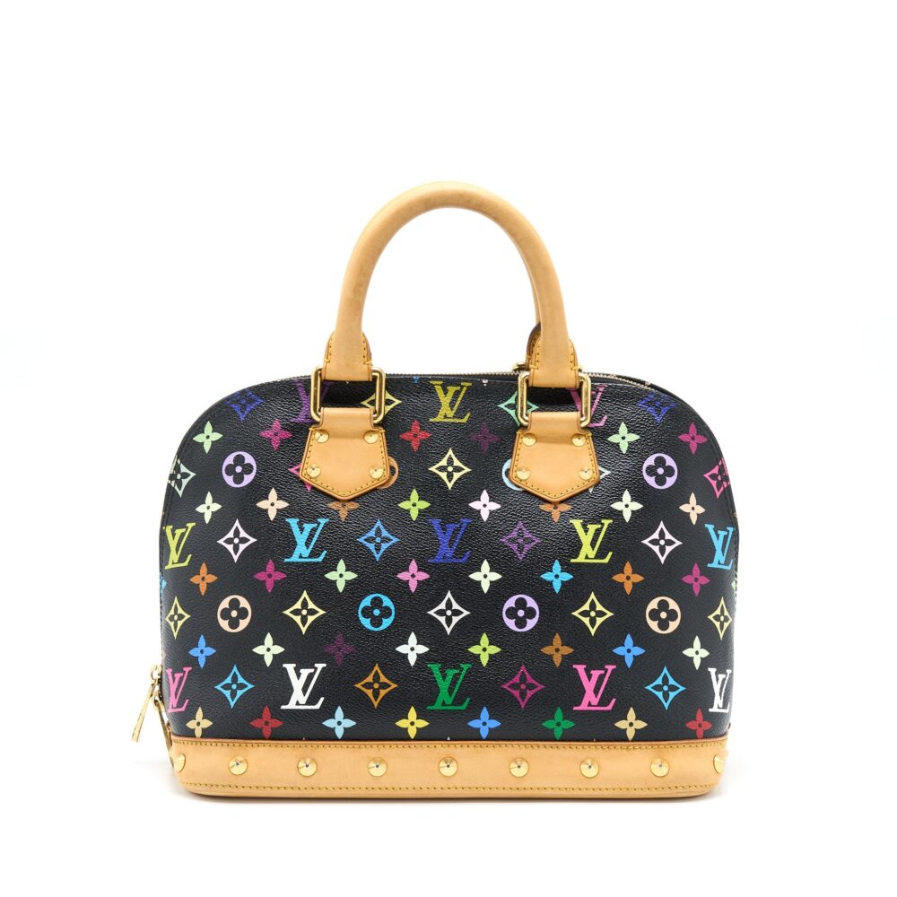 AAA Replica Louis Vuitton LV ALMA BAG MONOGRAM CANVAS MULTICOLOUR/ BLACK GHW