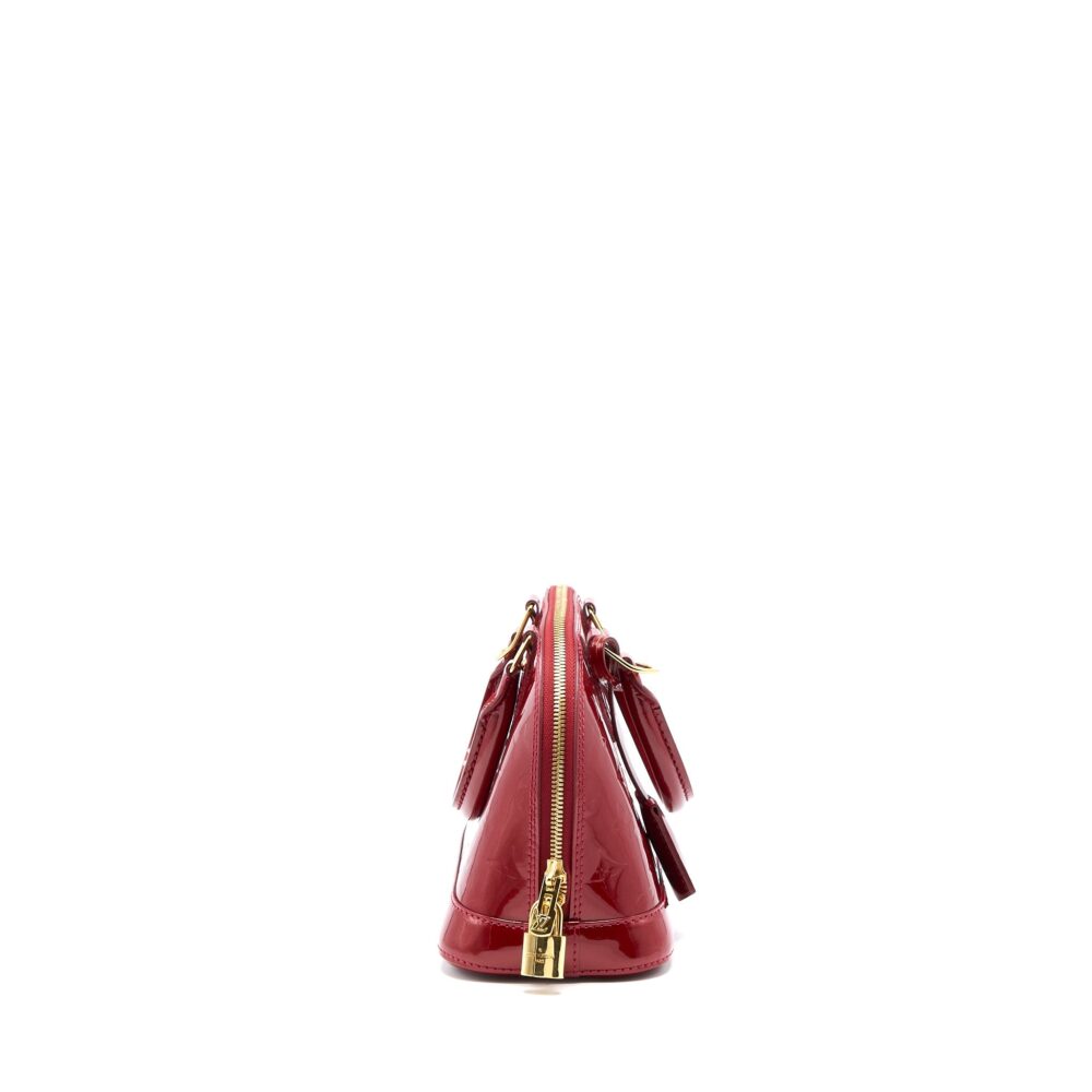 AAA Replica Louis Vuitton LV ALMA BB VERNIS RED GHW