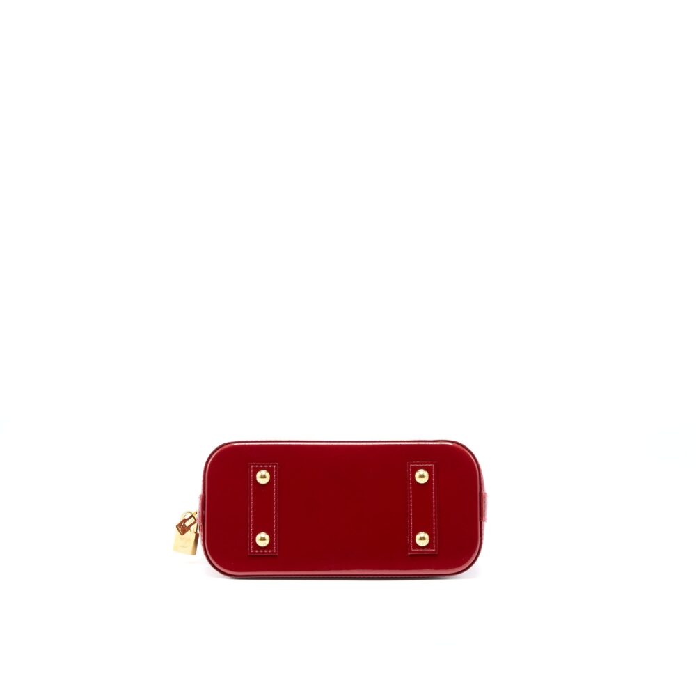 AAA Replica Louis Vuitton LV ALMA BB VERNIS RED GHW
