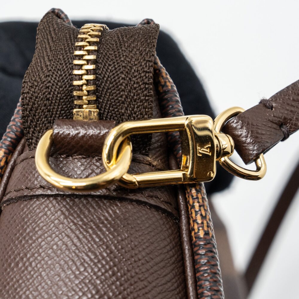 AAA Replica Louis Vuitton LV VINTAGE SQUARE SHOULDER BAG DAMIER EBENE GHW