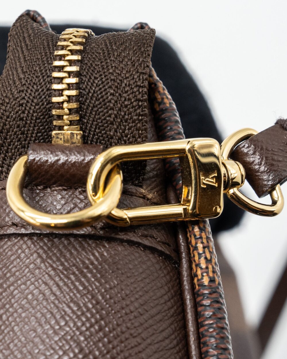 AAA Replica Louis Vuitton LV VINTAGE SQUARE SHOULDER BAG DAMIER EBENE GHW