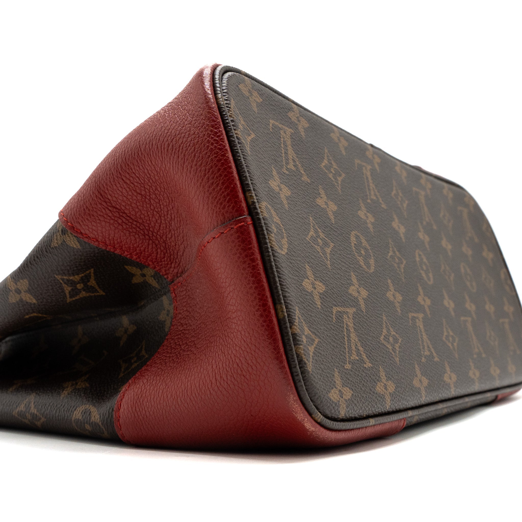 AAA Replica Louis Vuitton LV TOP HANDLE TOTE BAG MONOGRAM CANVAS / RED GHW