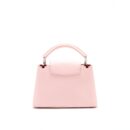 AAA Replica Louis Vuitton LV CAPUCINES BB IN PINK WITH RED FLORAL PATTERN