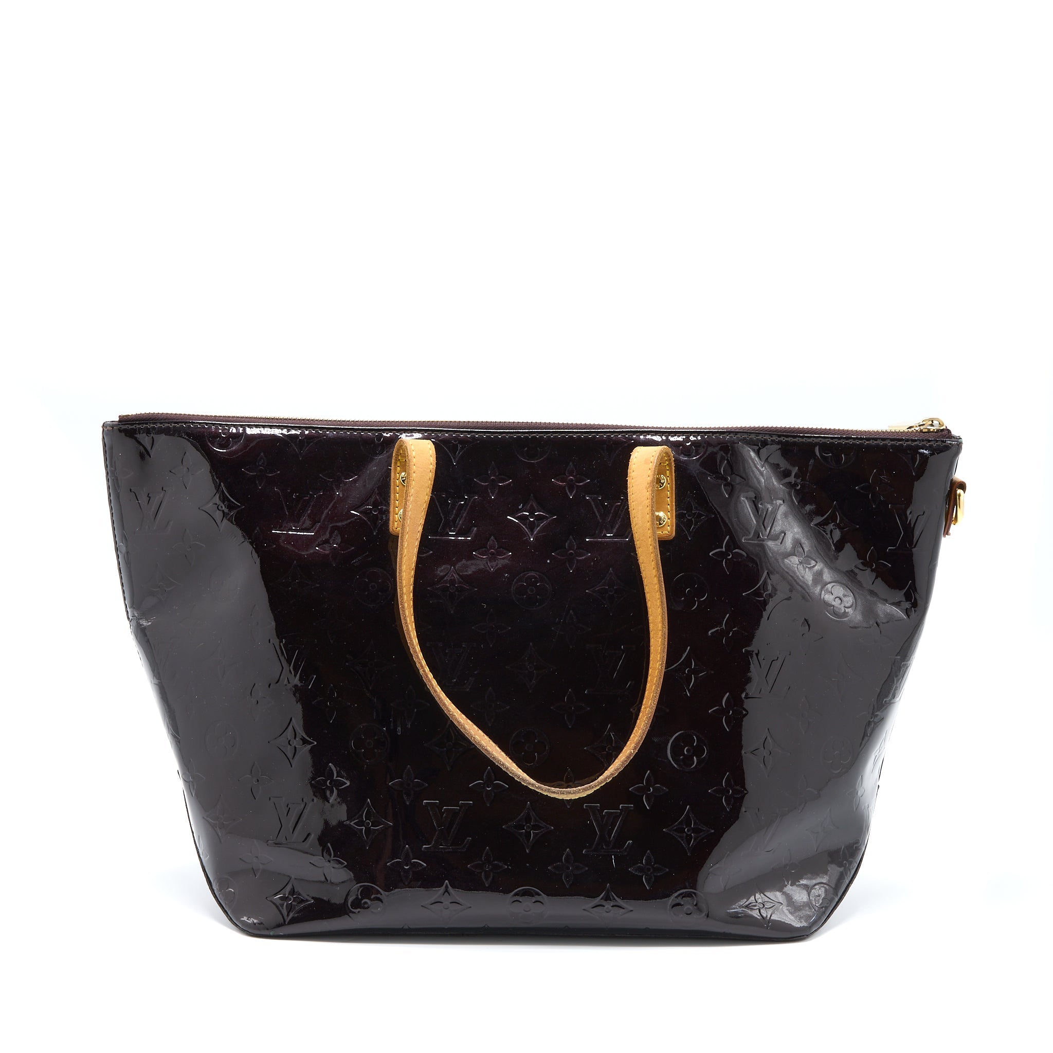 AAA Replica Louis Vuitton LV VERNIS BELLEVUE GM BAG PATENT AMARANTE GHW