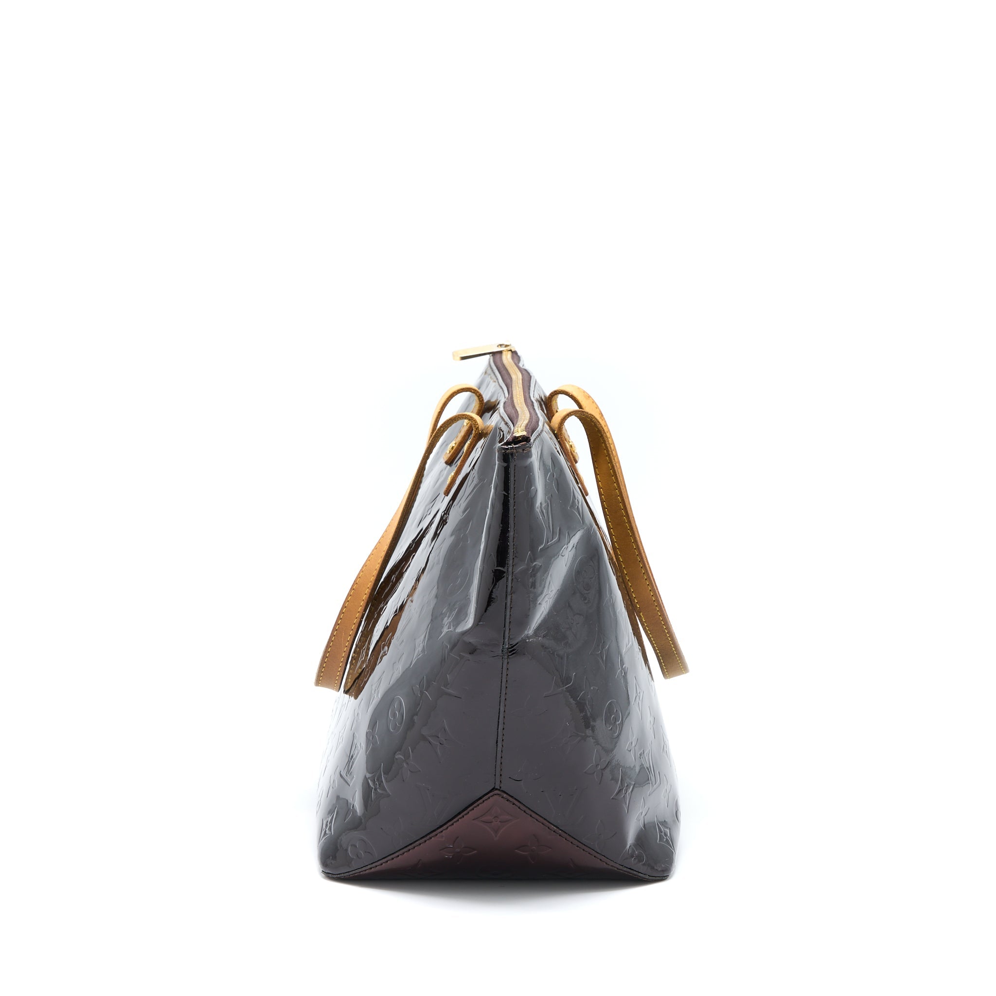 AAA Replica Louis Vuitton LV VERNIS BELLEVUE GM BAG PATENT AMARANTE GHW