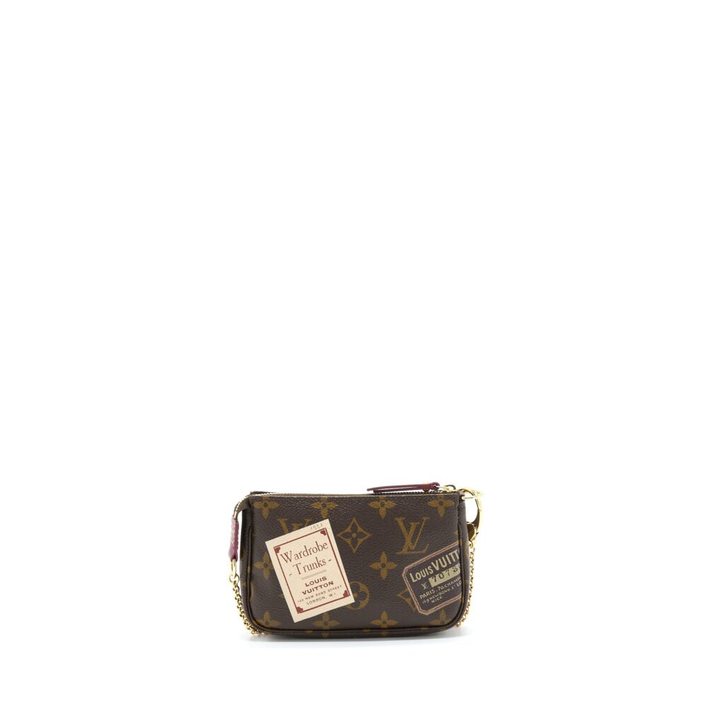 AAA Replica Louis Vuitton LV MINI POCHETTE LIMITED EDITION MONOGRAM CANVAS GHW