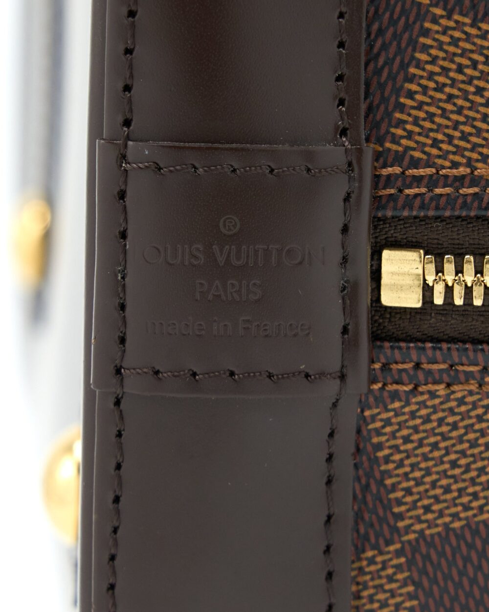 AAA Replica Louis Vuitton LV ALMA PM DAMIER EBENE GHW