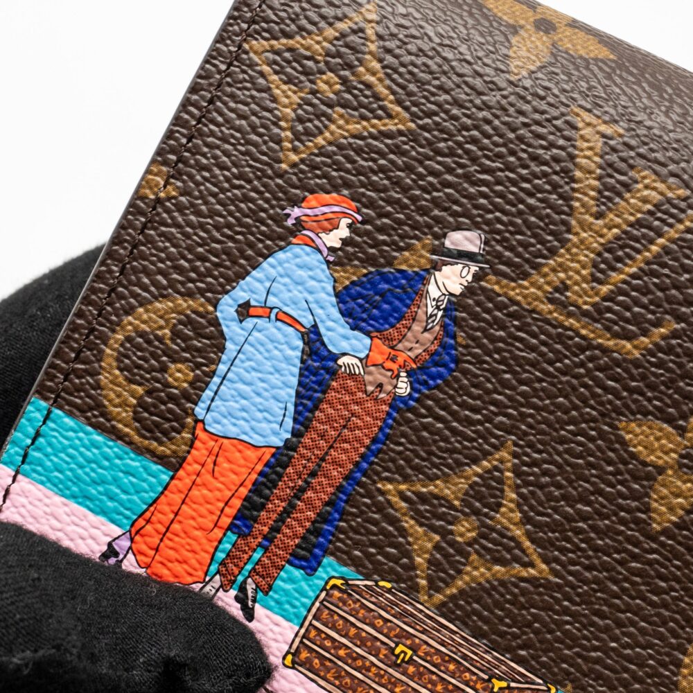 AAA Replica Louis Vuitton LV SARAH WALLET 2016 CHRISTMAS LIMITED EDITION MONOGRAM CANVAS ROSE BALLERINE GHW