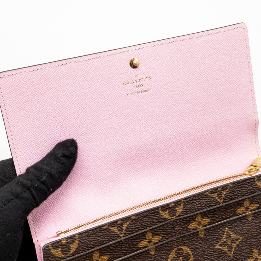 AAA Replica Louis Vuitton LV SARAH WALLET 2016 CHRISTMAS LIMITED EDITION MONOGRAM CANVAS ROSE BALLERINE GHW