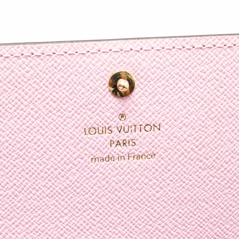 AAA Replica Louis Vuitton LV SARAH WALLET 2016 CHRISTMAS LIMITED EDITION MONOGRAM CANVAS ROSE BALLERINE GHW