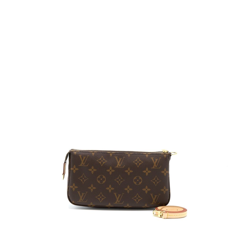 AAA Replica Louis Vuitton LV POCHETTE ACCESSORIES MONOGRAM CANVAS GHW (NEW VERSION)