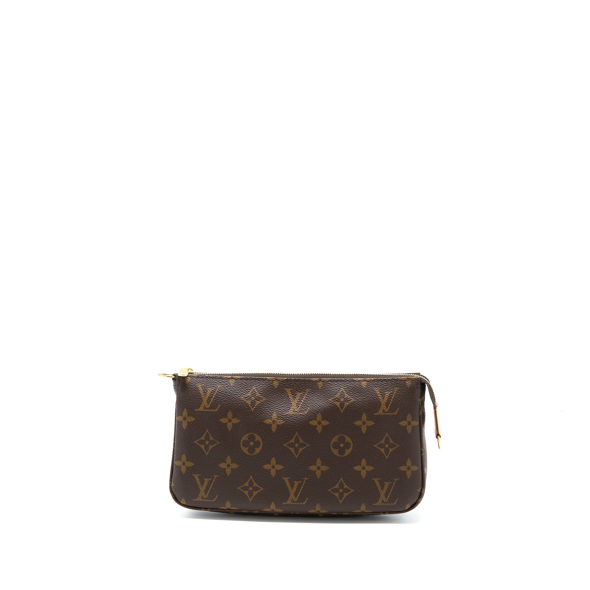 AAA Replica Louis Vuitton LV POCHETTE ACCESSORIES MONOGRAM CANVAS GHW (NEW VERSION)