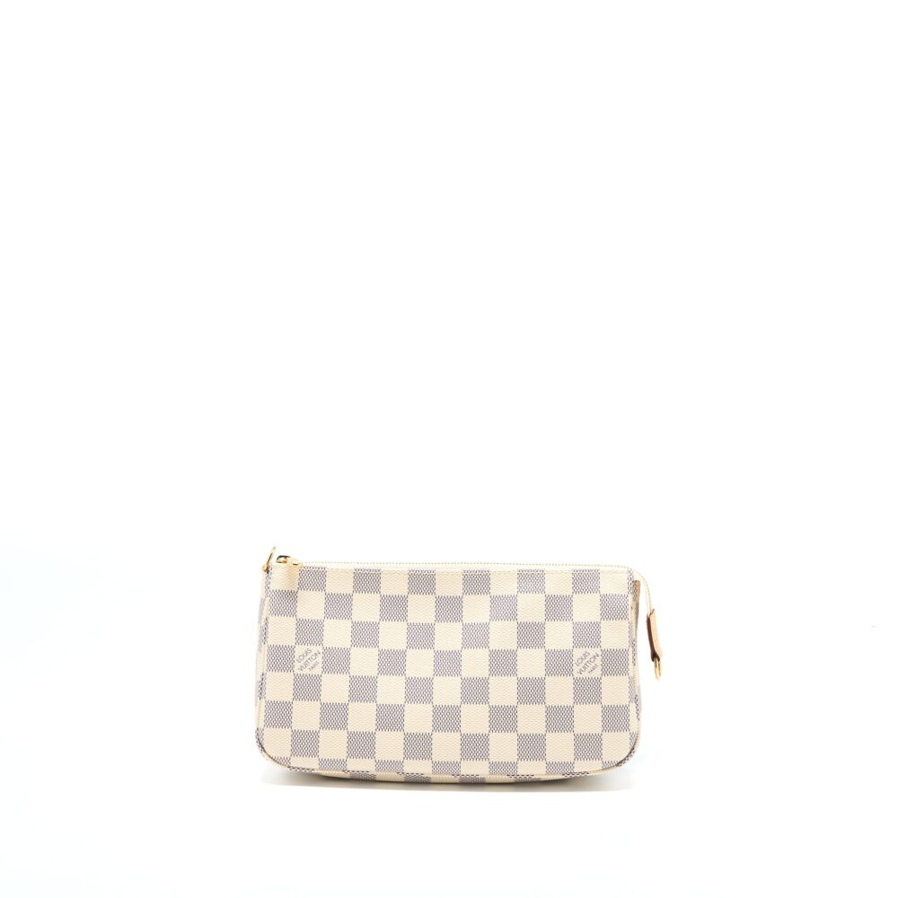 AAA Replica Louis Vuitton LV POCHETTE ACCESSORIES DAMIER AZUR CANVAS GHW (NEW VERSION)