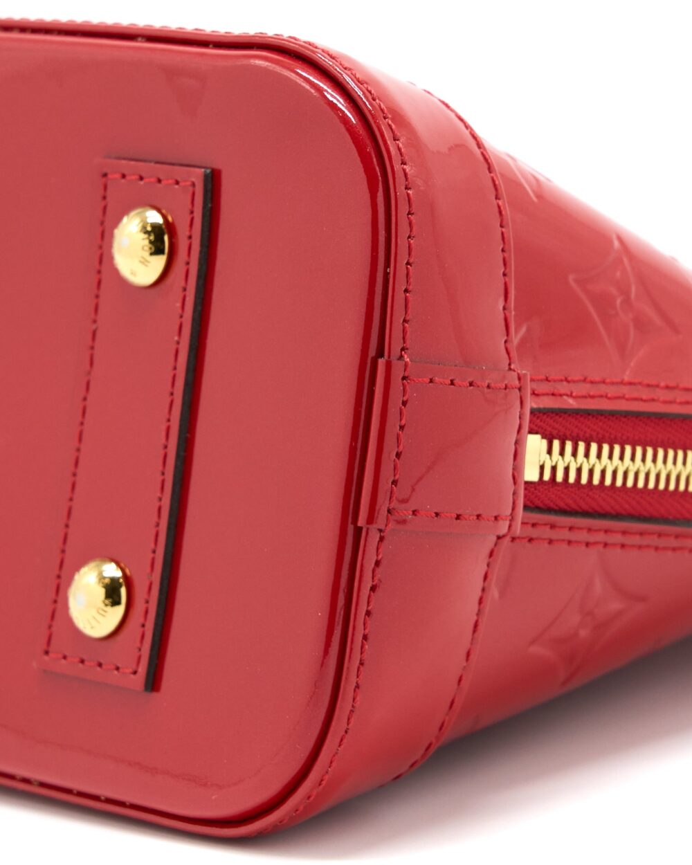 AAA Replica Louis Vuitton LV ALMA BB VERNIS RED GHW