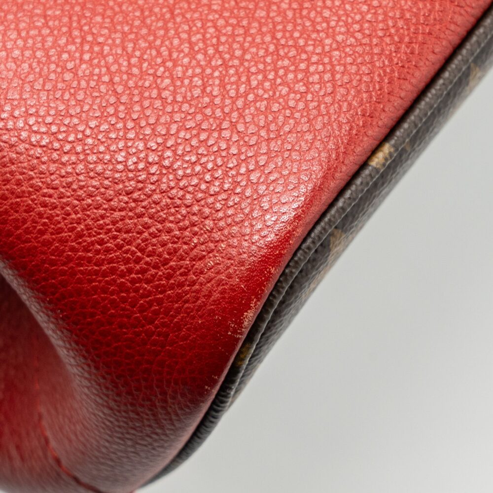 AAA Replica Louis Vuitton LV TOP HANDLE TOTE BAG MONOGRAM CANVAS / RED GHW
