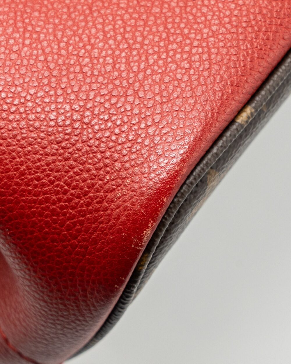 AAA Replica Louis Vuitton LV TOP HANDLE TOTE BAG MONOGRAM CANVAS / RED GHW