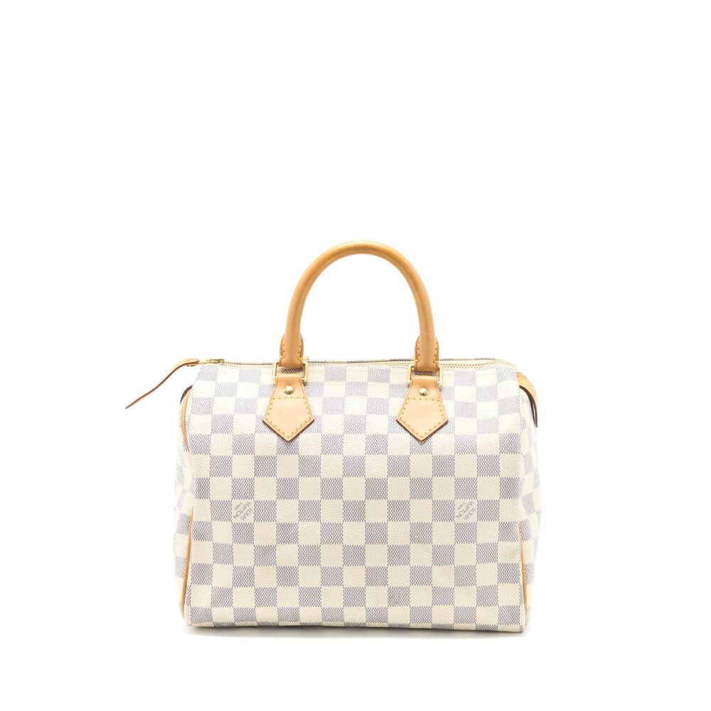AAA Replica Louis Vuitton LV SPEEDY 25 DAMIER AZUR CANVAS GHW