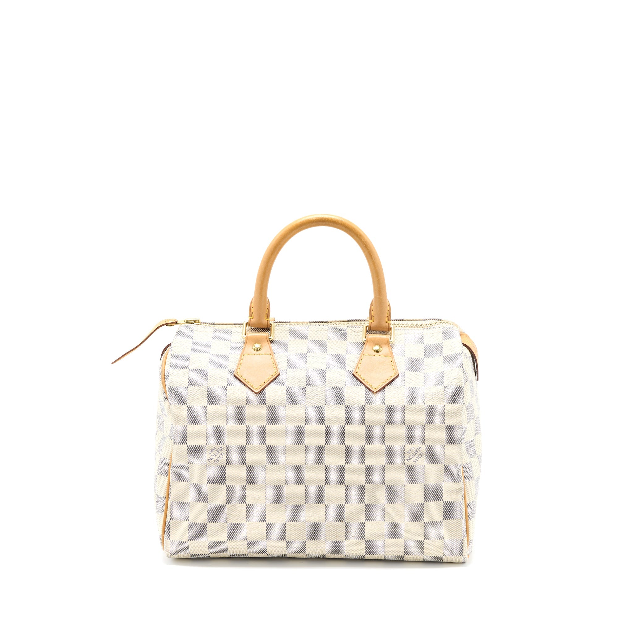 AAA Replica Louis Vuitton LV SPEEDY 25 DAMIER AZUR CANVAS GHW