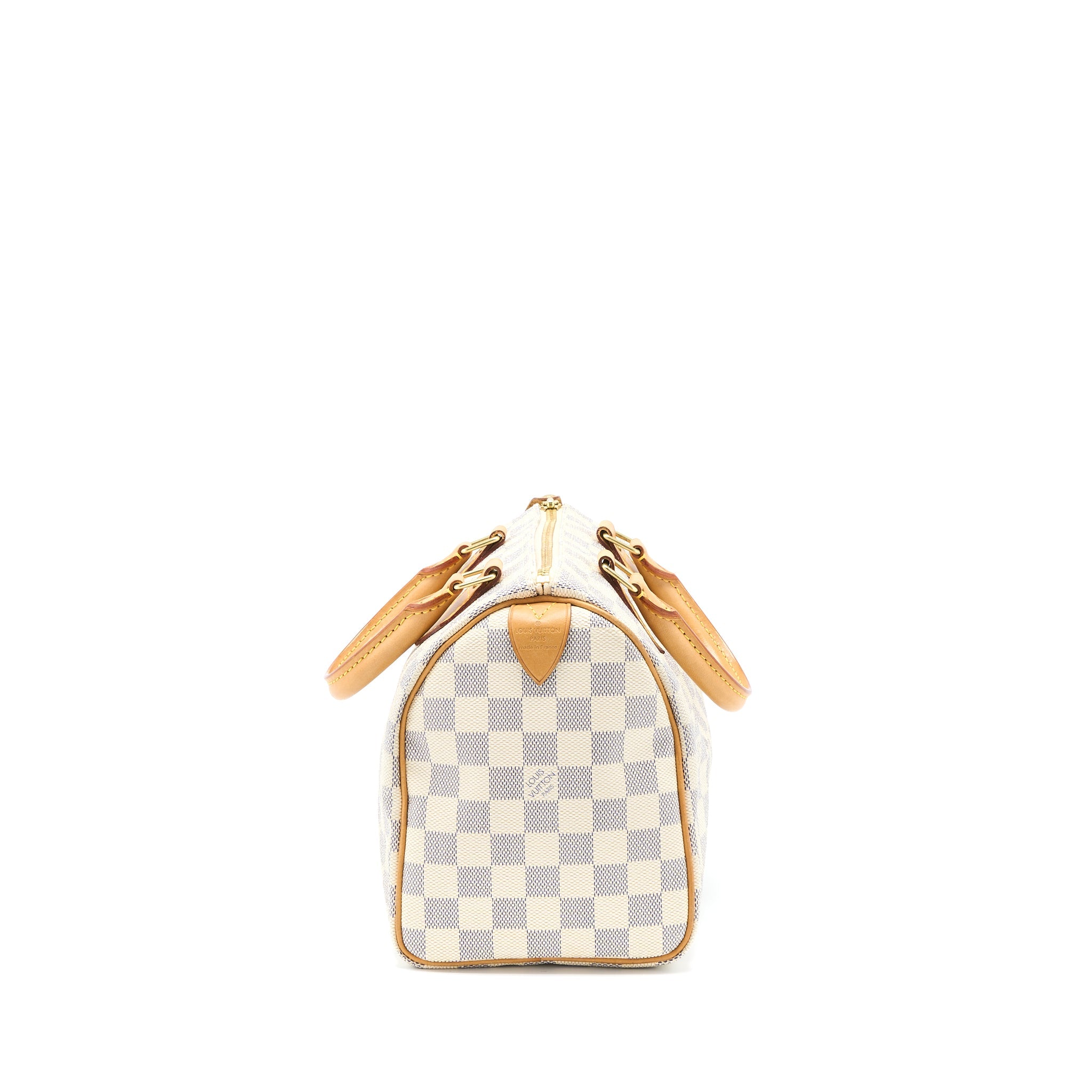 AAA Replica Louis Vuitton LV SPEEDY 25 DAMIER AZUR CANVAS GHW