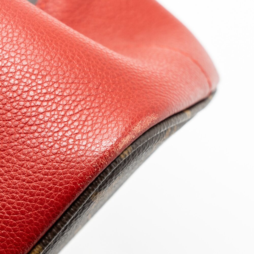 AAA Replica Louis Vuitton LV TOP HANDLE TOTE BAG MONOGRAM CANVAS / RED GHW