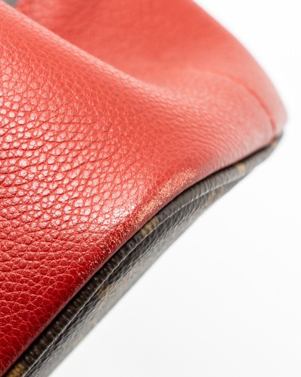 AAA Replica Louis Vuitton LV TOP HANDLE TOTE BAG MONOGRAM CANVAS / RED GHW