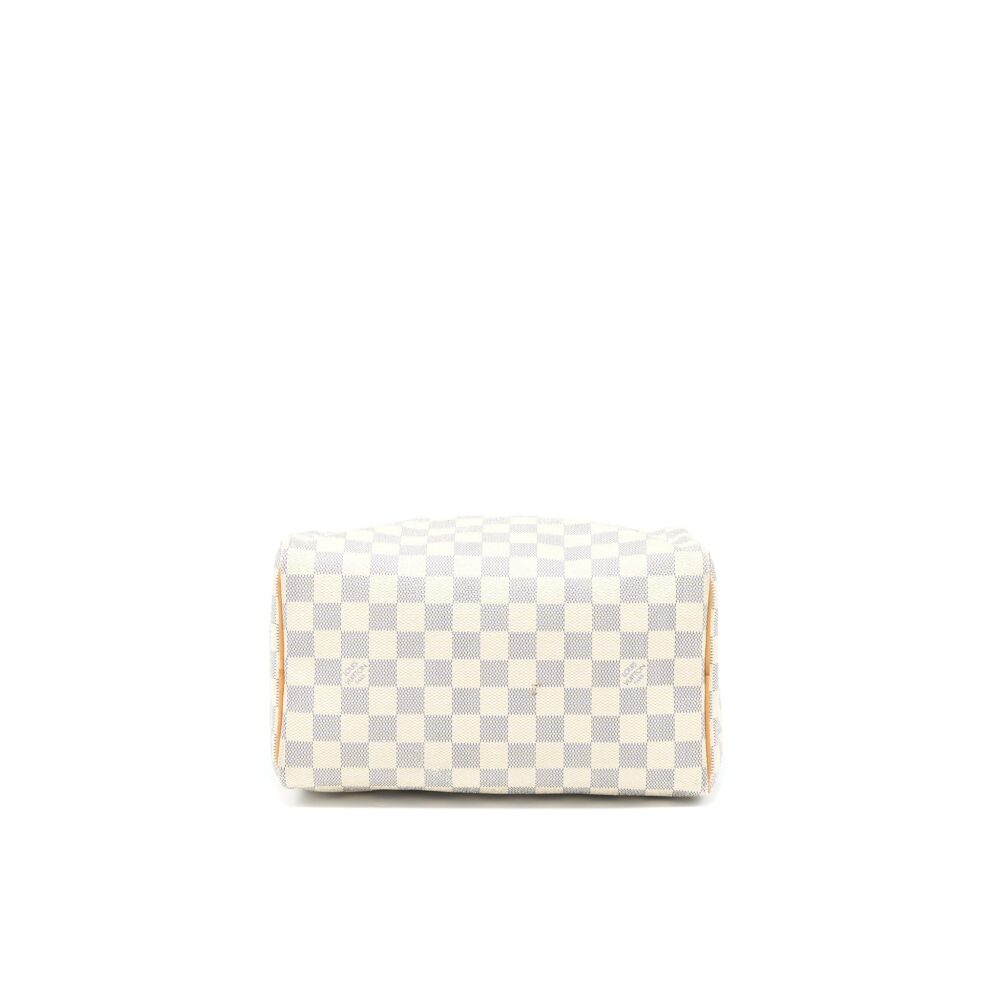 AAA Replica Louis Vuitton LV SPEEDY 25 DAMIER AZUR CANVAS GHW