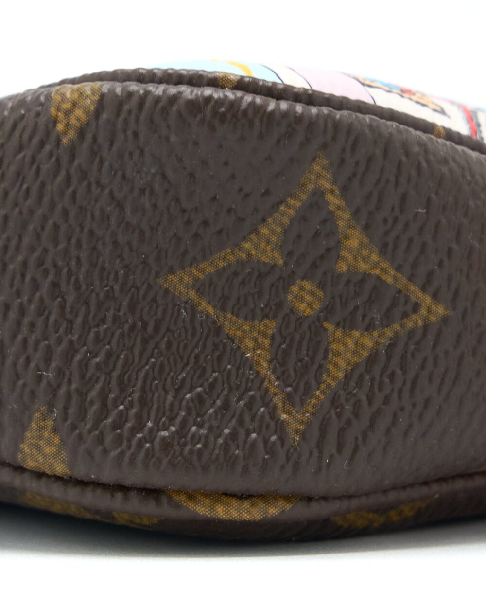 AAA Replica Louis Vuitton LV MINI POCHETTE ACCESSCORIES MONOGRAM CANVAS/HOT PINK GHW