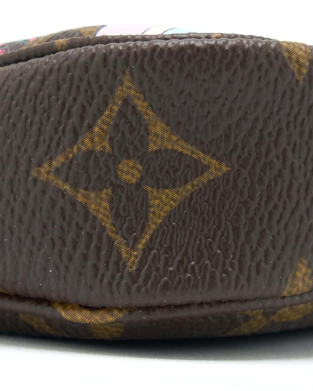 AAA Replica Louis Vuitton LV MINI POCHETTE ACCESSCORIES MONOGRAM CANVAS/HOT PINK GHW