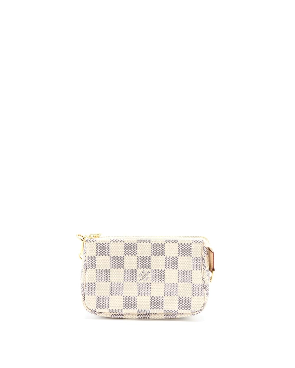 AAA Replica Louis Vuitton LV MINI POCHETTE ACCESSORIES DAMIER AZUR CANVAS GHW