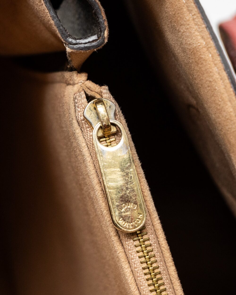 AAA Replica Louis Vuitton LV TOP HANDLE TOTE BAG MONOGRAM CANVAS / RED GHW