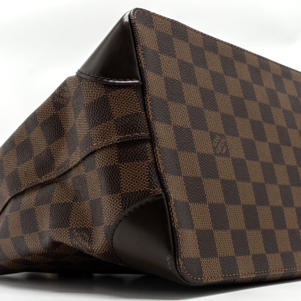 AAA Replica Louis Vuitton LV HAMSTEAD TOTE BAG DAMIER EBENE GHW
