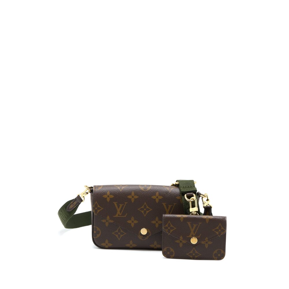 AAA Replica Louis Vuitton LV FELICIE STRAP & GO MONOGRAM CANVAS GHW