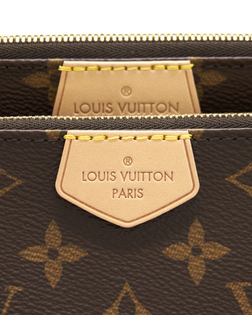 AAA Replica Louis Vuitton LV MULTI POCHETTE ACCESSORIES MONOGRAM CANVAS WITH ROSE CLAIR STRAP GHW