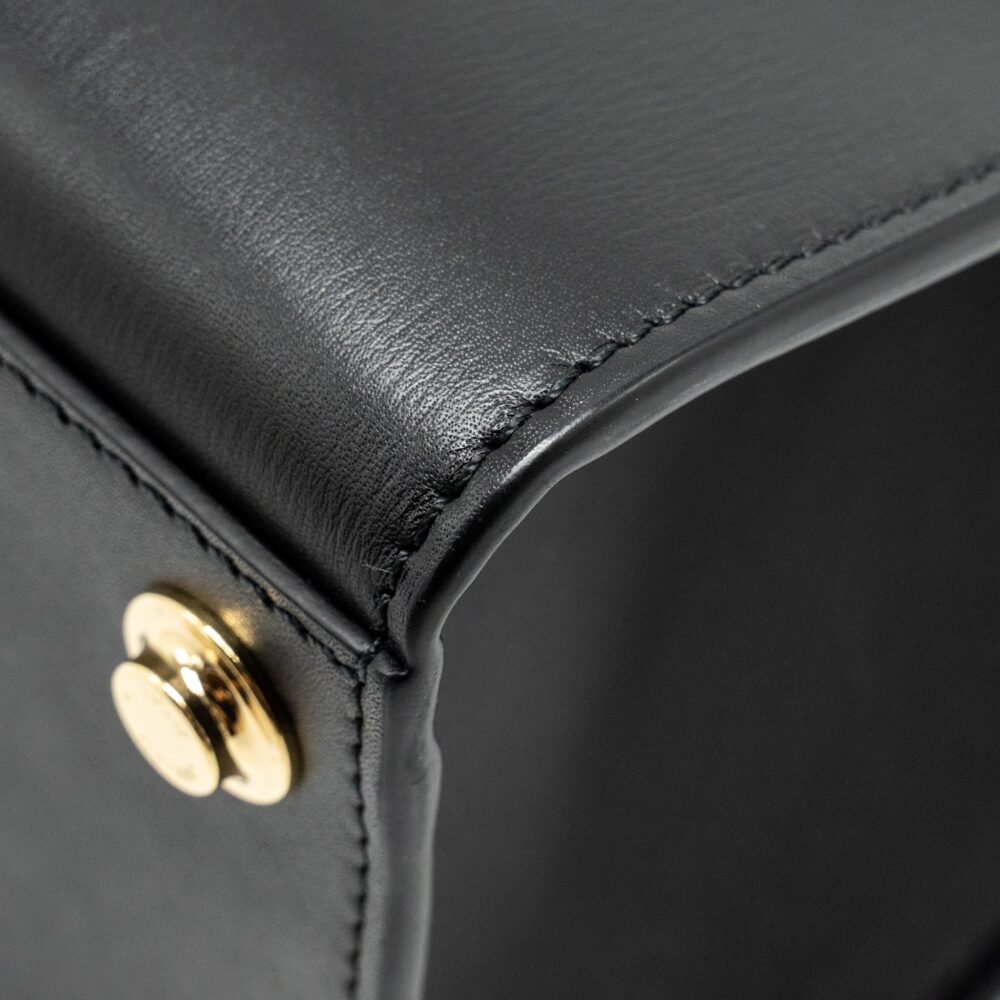 AAA Replica Louis Vuitton LV CITY STEAMER PM GRAINED CALFSKIN BLACK GHW