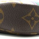 AAA Replica Louis Vuitton LV MINI POCHETTE ACCESSORIES MONOGRAM CANVAS/BLUE GHW