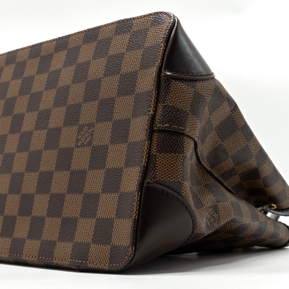 AAA Replica Louis Vuitton LV HAMSTEAD TOTE BAG DAMIER EBENE GHW