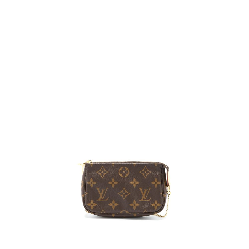 AAA Replica Louis Vuitton LV MINI POCHETTE ACCESSORIES MONOGRAM CANVAS GHW