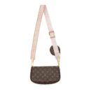 AAA Replica Louis Vuitton LV MULTI POCHETTE ACCESSORIES MONOGRAM CANVAS ROSE CLAIR GHW