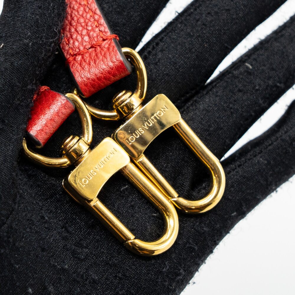 AAA Replica Louis Vuitton LV TOP HANDLE TOTE BAG MONOGRAM CANVAS / RED GHW