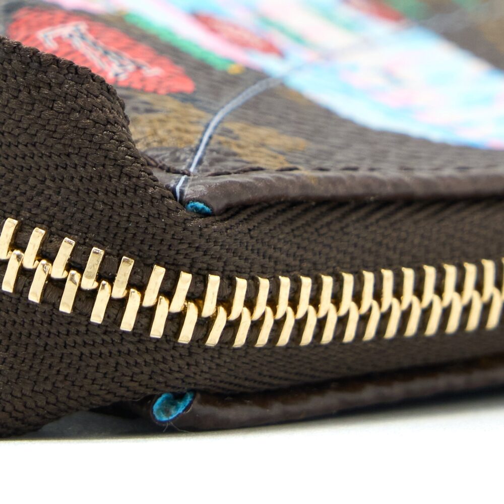 AAA Replica Louis Vuitton LV MINI POCHETTE ACCESSORIES MONOGRAM CANVAS/BLUE GHW