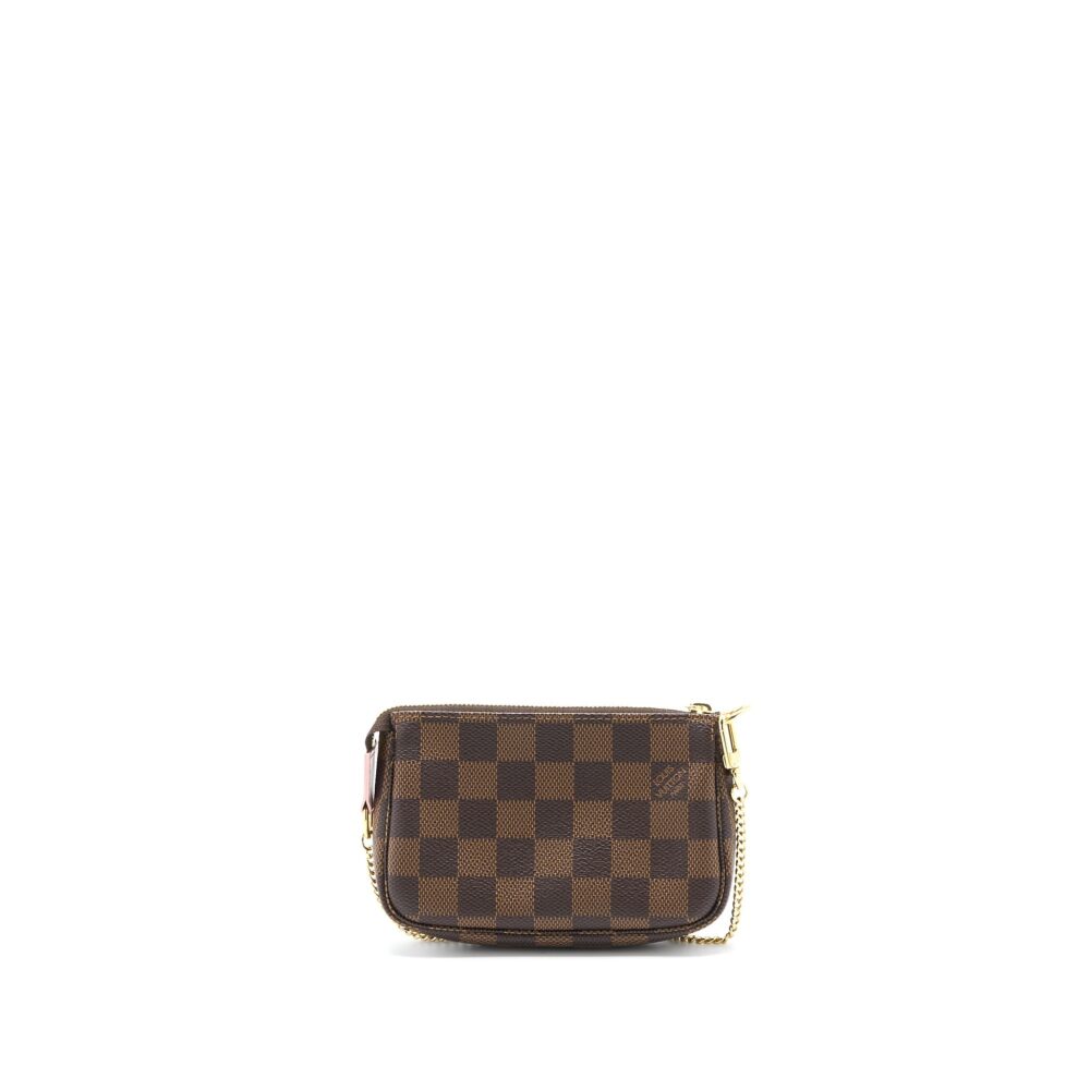 AAA Replica Louis Vuitton LV MINI POCHETTE ACCESSORIES LIMITED VIVIENNE HOLIDAYS DAMIER EBENE CANVAS GHW