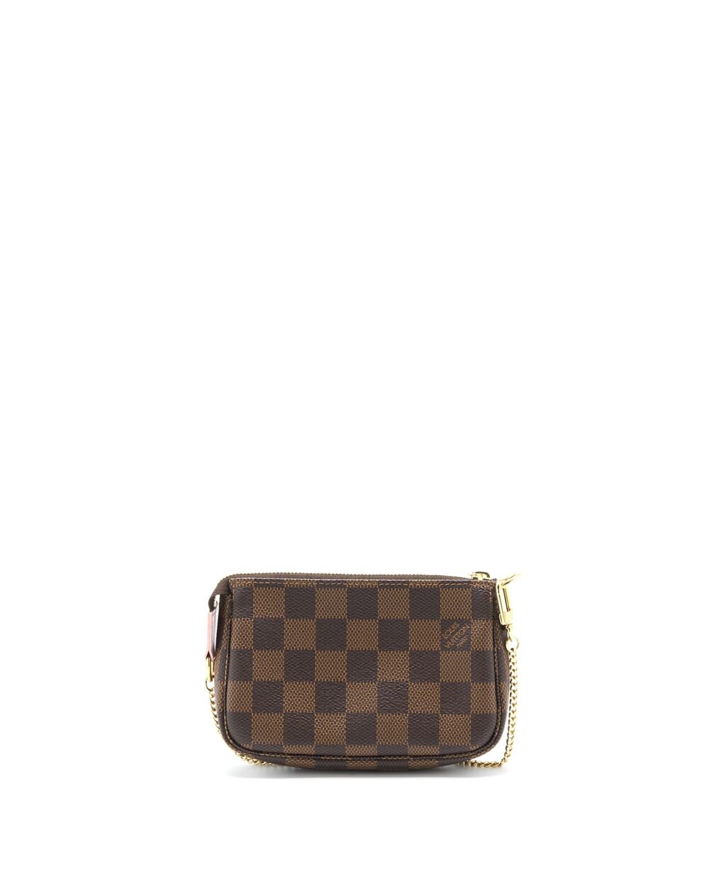 AAA Replica Louis Vuitton LV MINI POCHETTE ACCESSORIES LIMITED VIVIENNE HOLIDAYS DAMIER EBENE CANVAS GHW