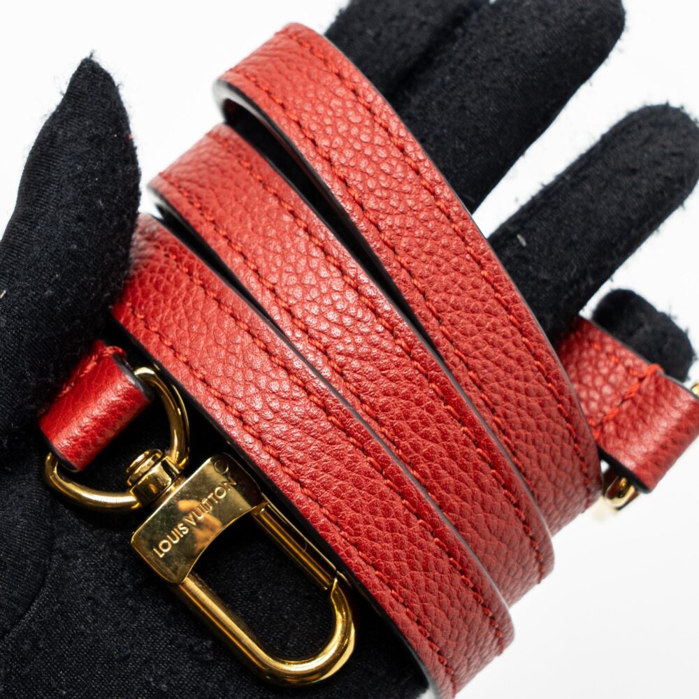AAA Replica Louis Vuitton LV TOP HANDLE TOTE BAG MONOGRAM CANVAS / RED GHW