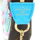AAA Replica Louis Vuitton LV MINI POCHETTE ACCESSORIES MONOGRAM CANVAS/BLUE GHW