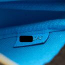 AAA Replica Louis Vuitton LV MINI POCHETTE ACCESSORIES MONOGRAM CANVAS/BLUE GHW