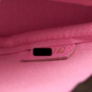 AAA Replica Louis Vuitton LV MINI POCHETTE ACCESSORIES MONOGRAM CANVAS/PINK GHW